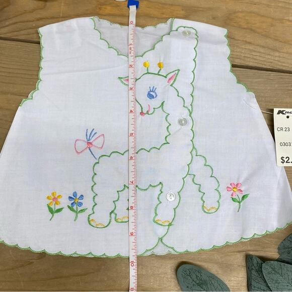 Vintage Baby Infant Sheep Top with orig. tag Cradle Tog Deadstock NWT - Picture 6 of 6